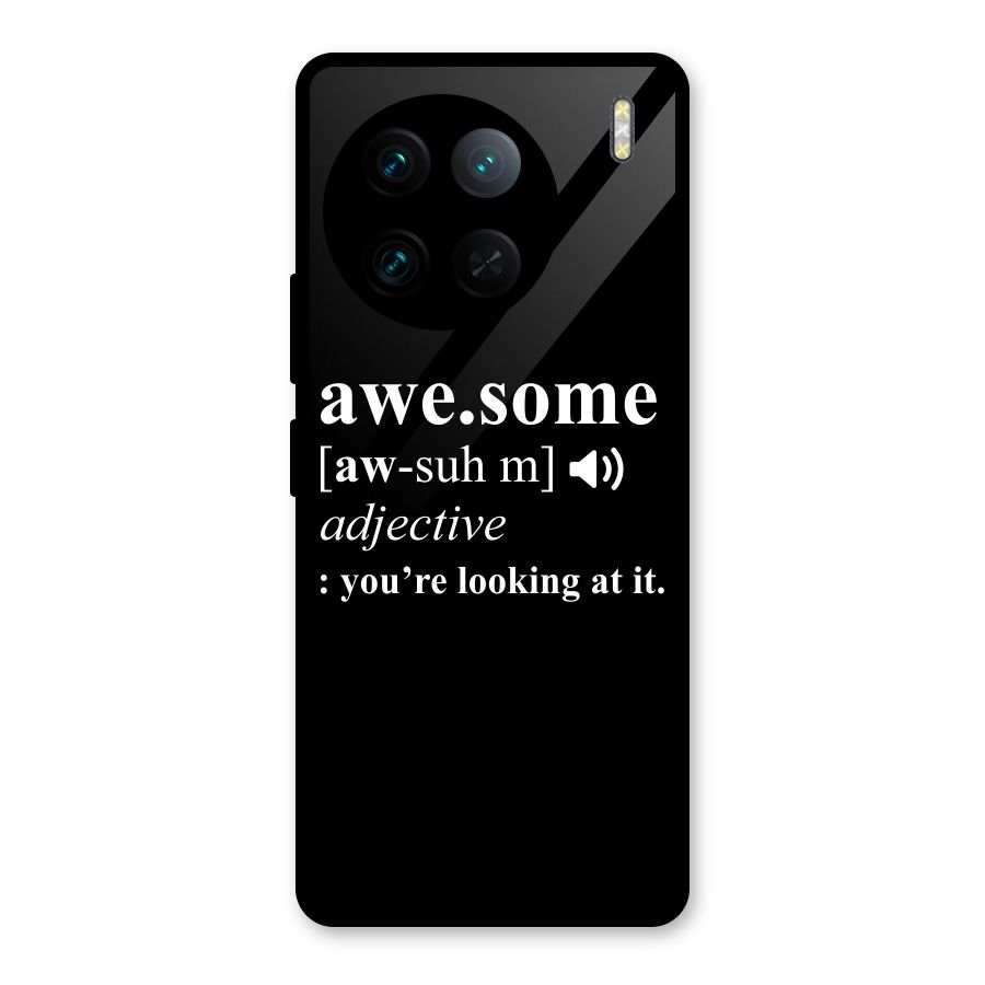 Awesome Looking at it Glass Back Case for Vivo X90 Pro