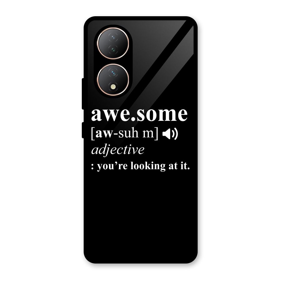 Awesome Looking at it Glass Back Case for Vivo Y100A
