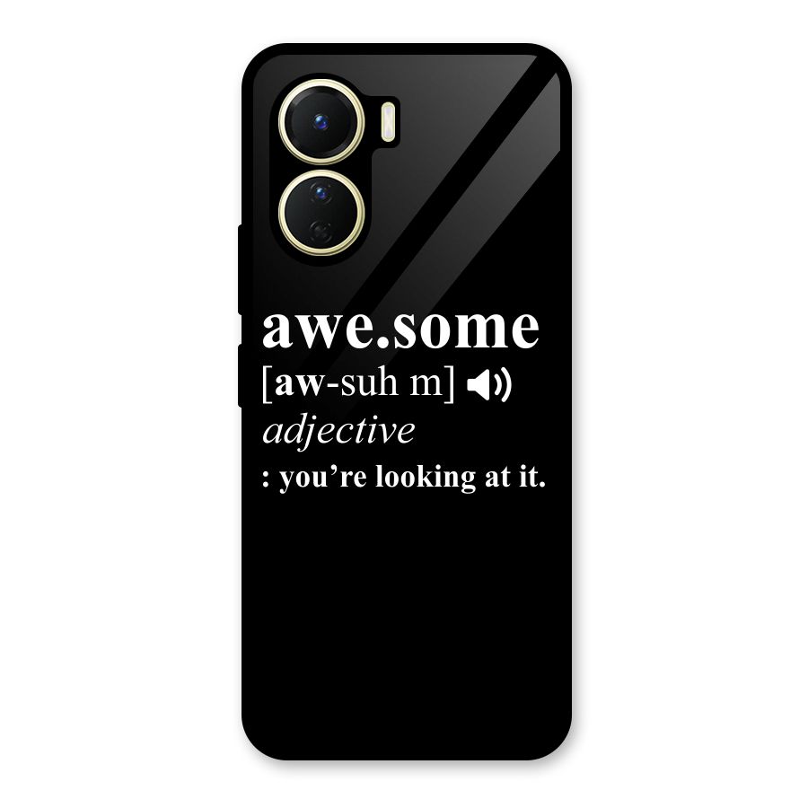 Awesome Looking at it Glass Back Case for Vivo Y16