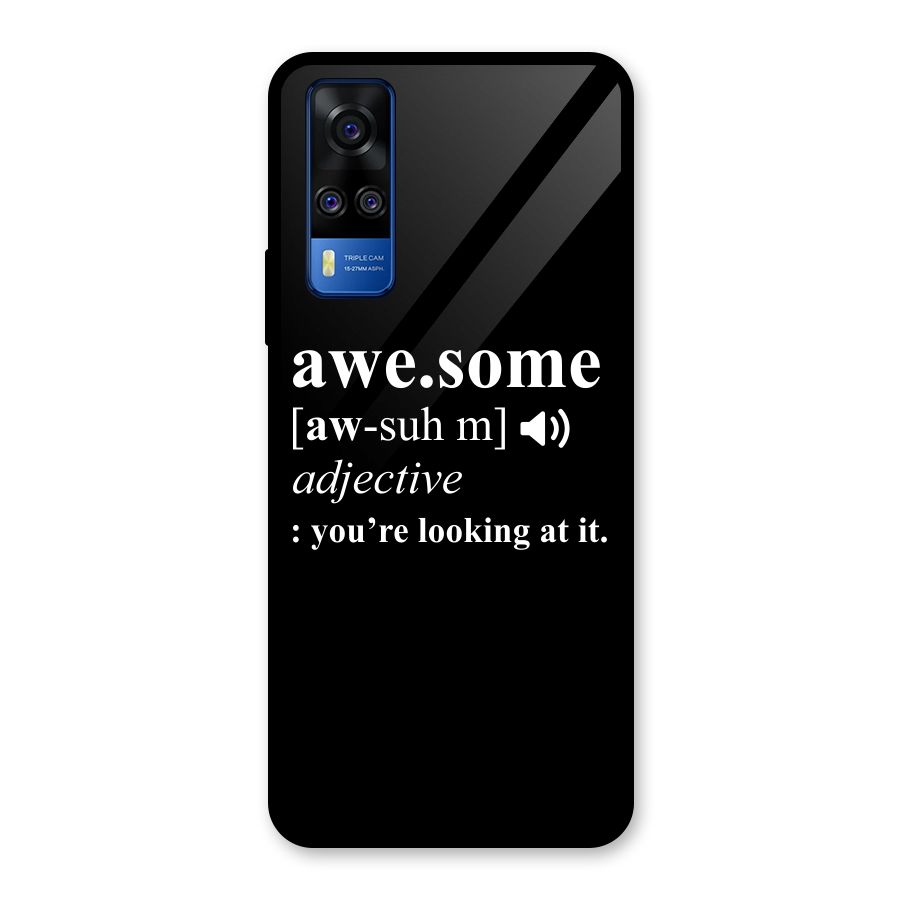 Awesome Looking at it Glass Back Case for Vivo Y31