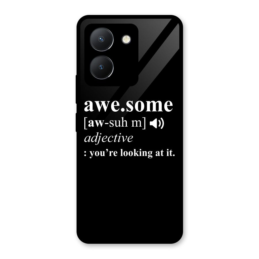 Awesome Looking at it Glass Back Case for Vivo Y36