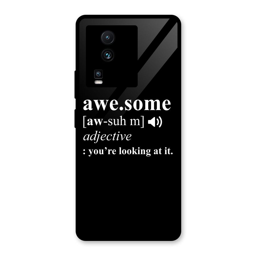 Awesome Looking at it Glass Back Case for Vivo iQOO Neo 7