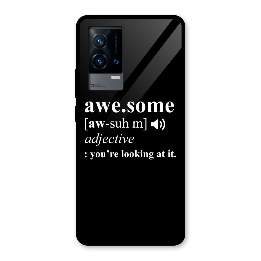 Awesome Looking at it Glass Back Case for iQOO 9 5G