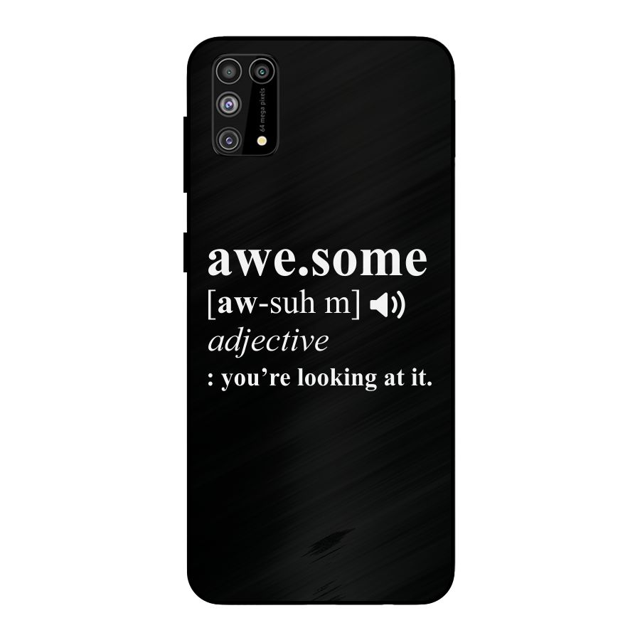 Awesome Looking at it Metal Back Case for Galaxy F41