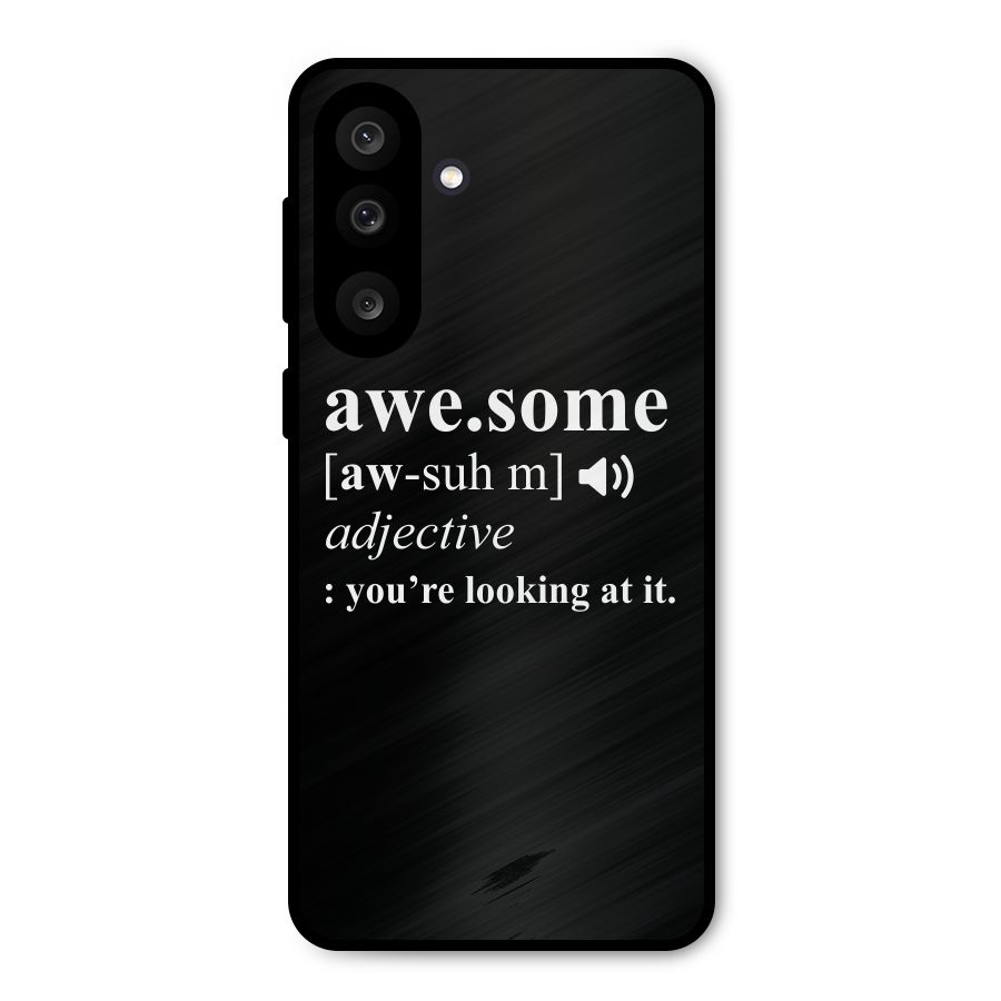 Awesome Looking at it Metal Back Case for Galaxy F56