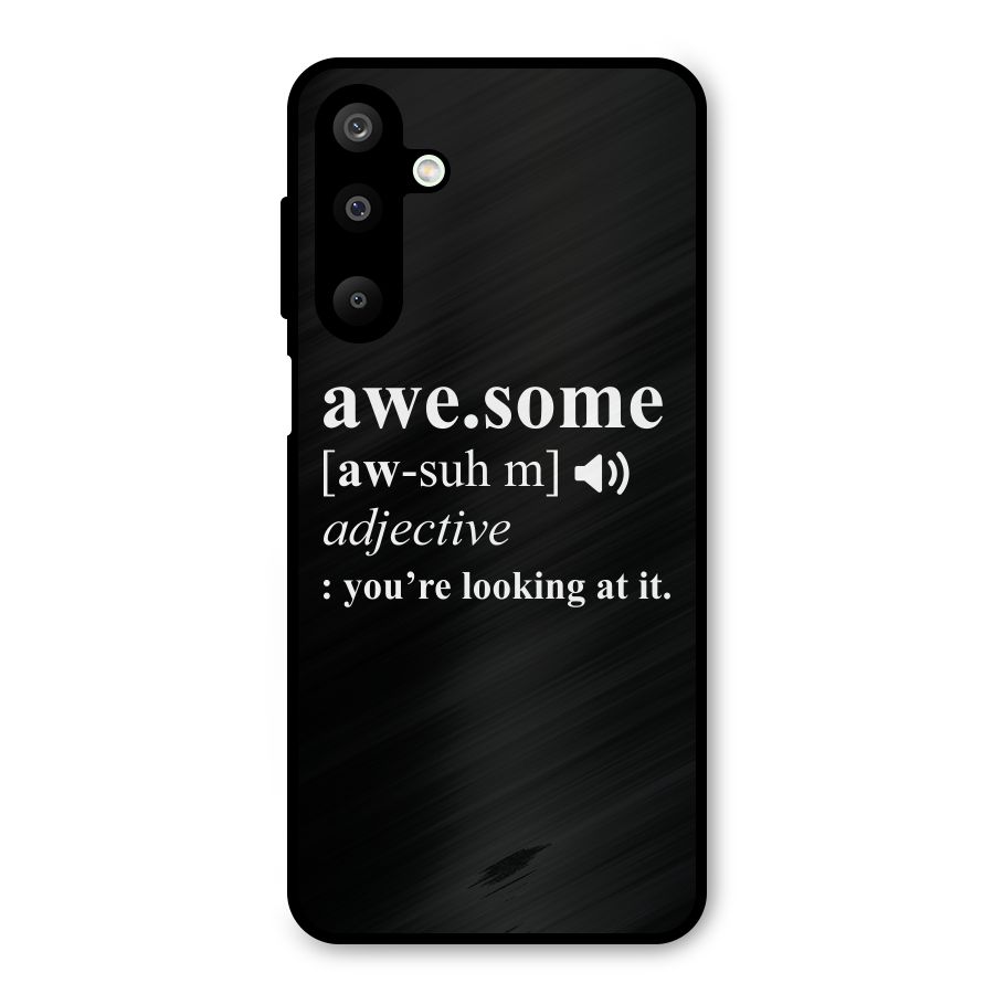 Awesome Looking at it Metal Back Case for Galaxy M16