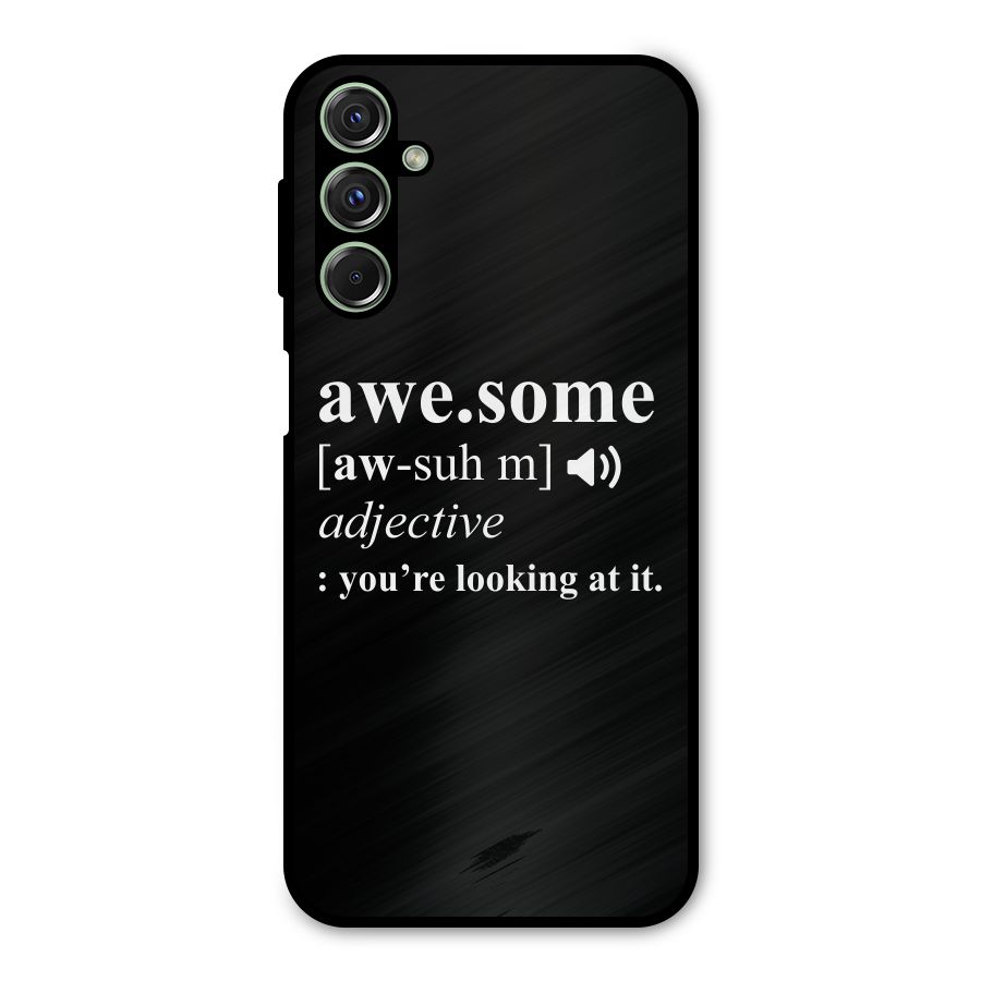 Awesome Looking at it Metal Back Case for Galaxy M34