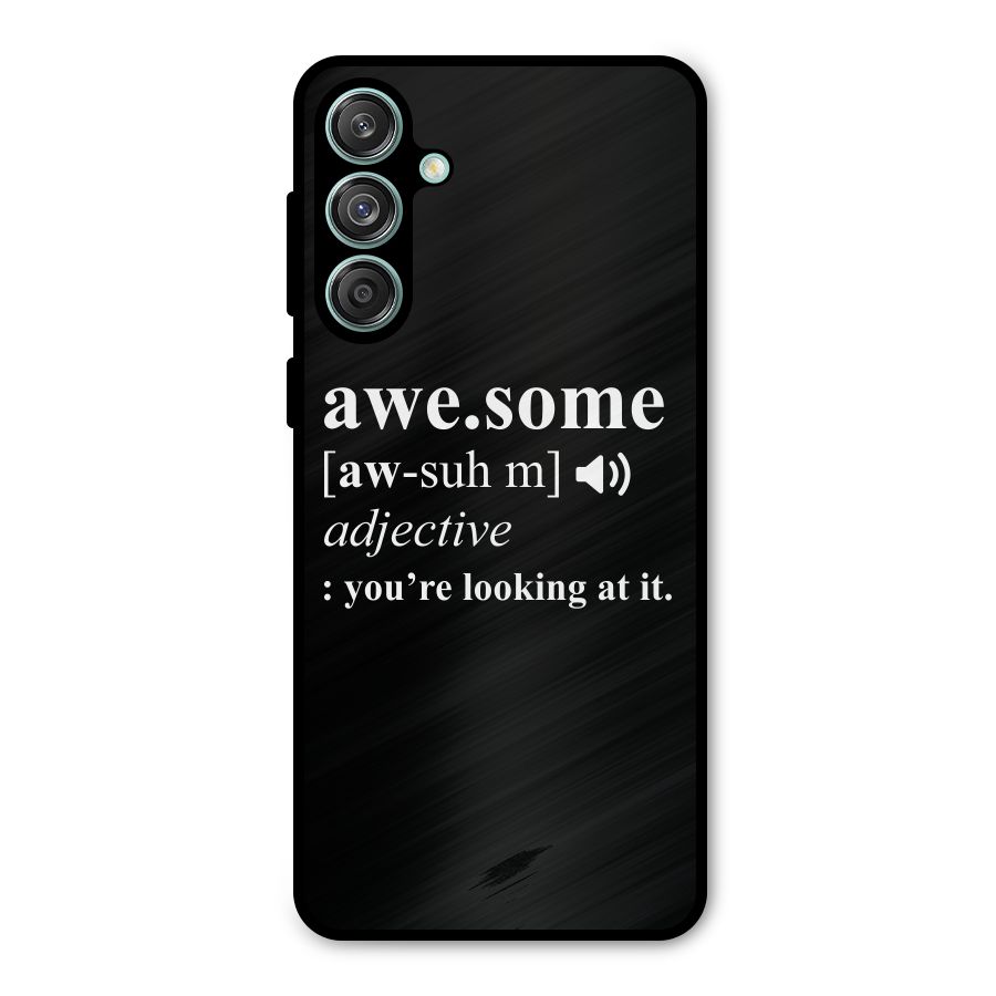 Awesome Looking at it Metal Back Case for Galaxy M55 5G