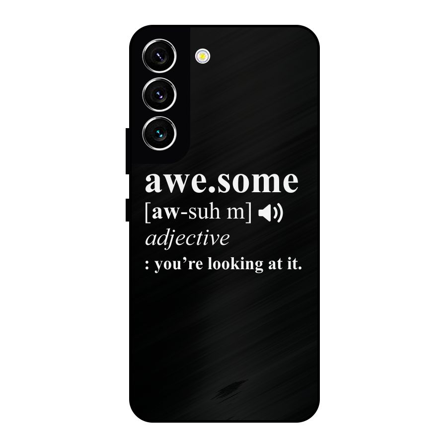 Awesome Looking at it Metal Back Case for Galaxy S22 5G