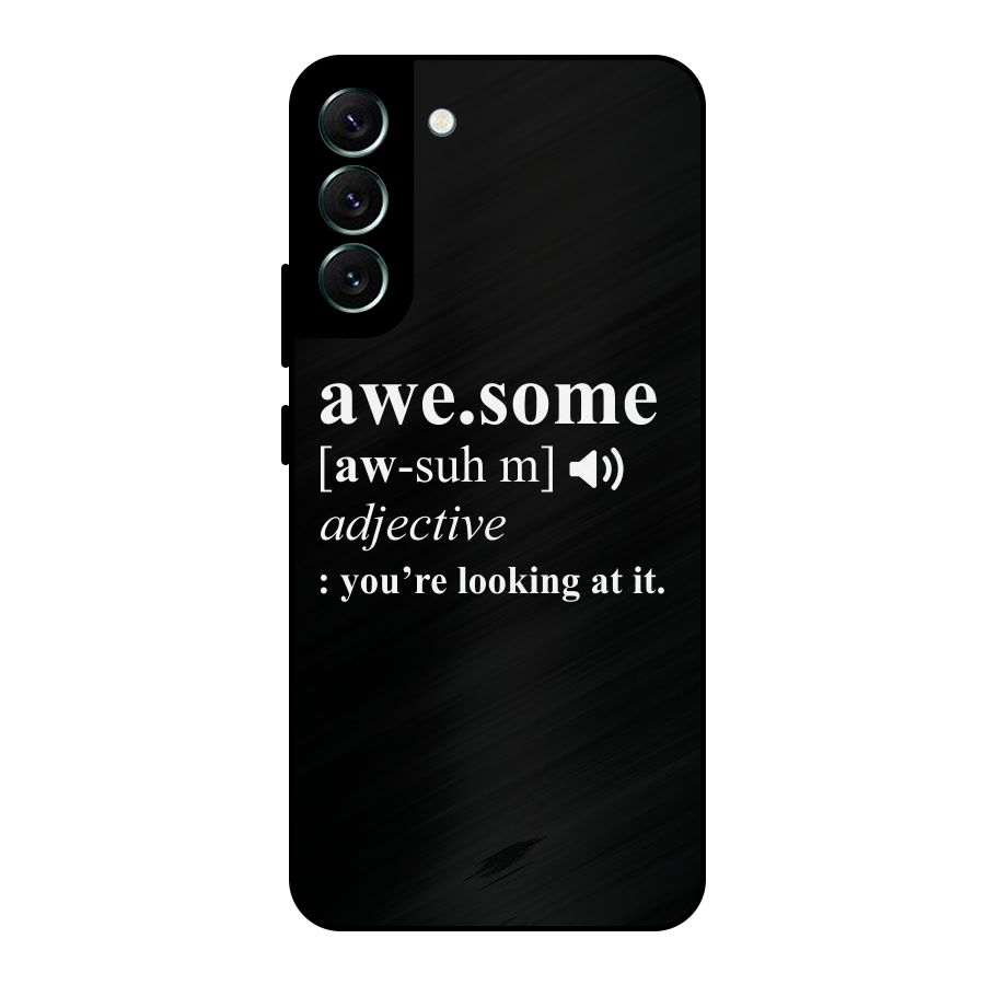 Awesome Looking at it Metal Back Case for Galaxy S22 Plus 5G