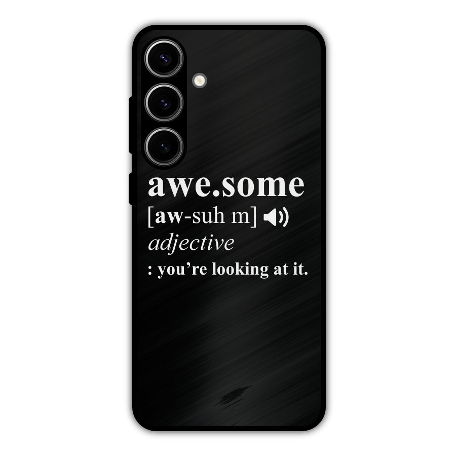 Awesome Looking at it Metal Back Case for Galaxy S24 Plus