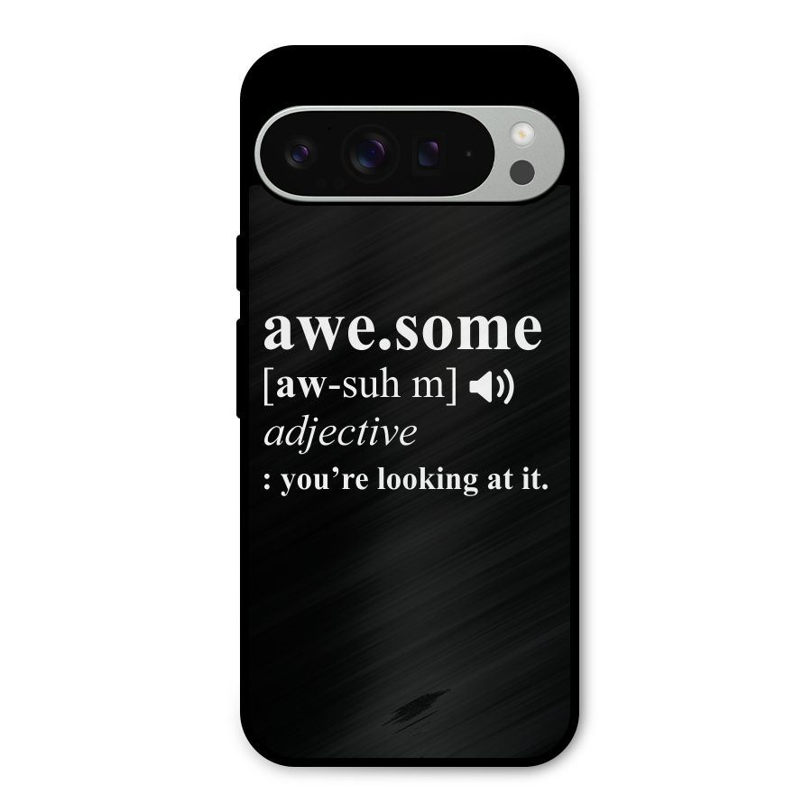 Awesome Looking at it Metal Back Case for Google Pixel 9 Pro XL