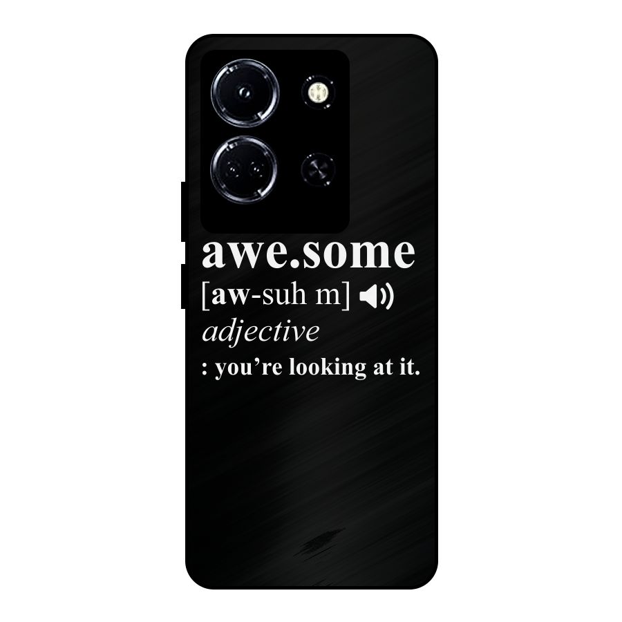 Awesome Looking at it Metal Back Case for Infinix Note 30 5G