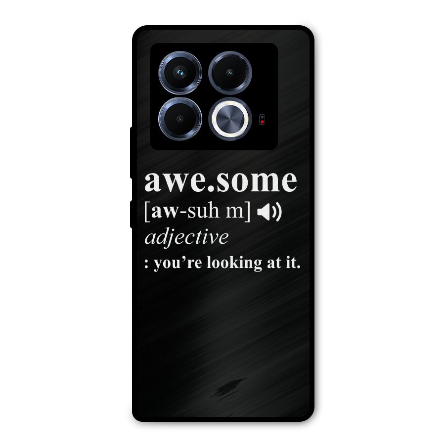 Awesome Looking at it Metal Back Case for Infinix Note 40 5G