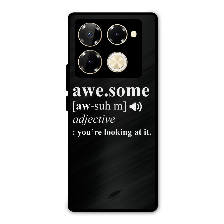 Awesome Looking at it Metal Back Case for Infinix Note 40 Pro