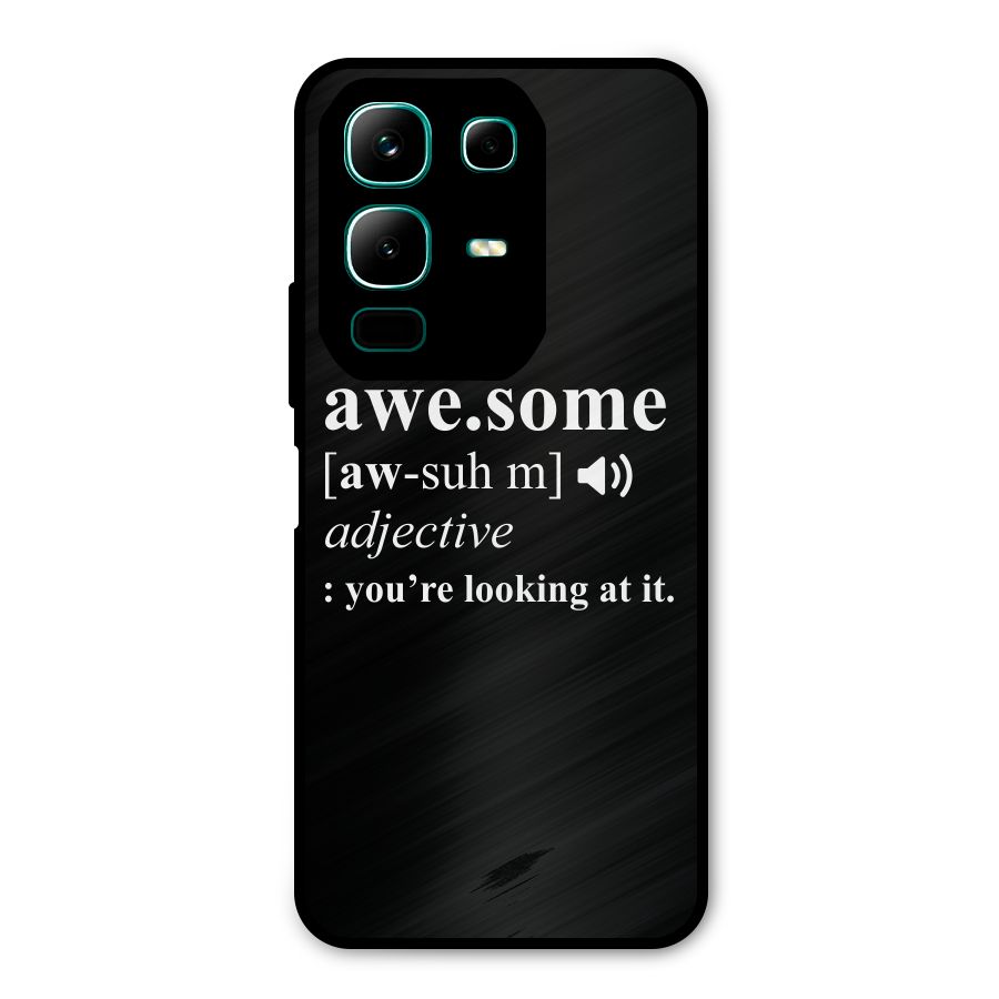 Awesome Looking at it Metal Back Case for Infinix Note 50x