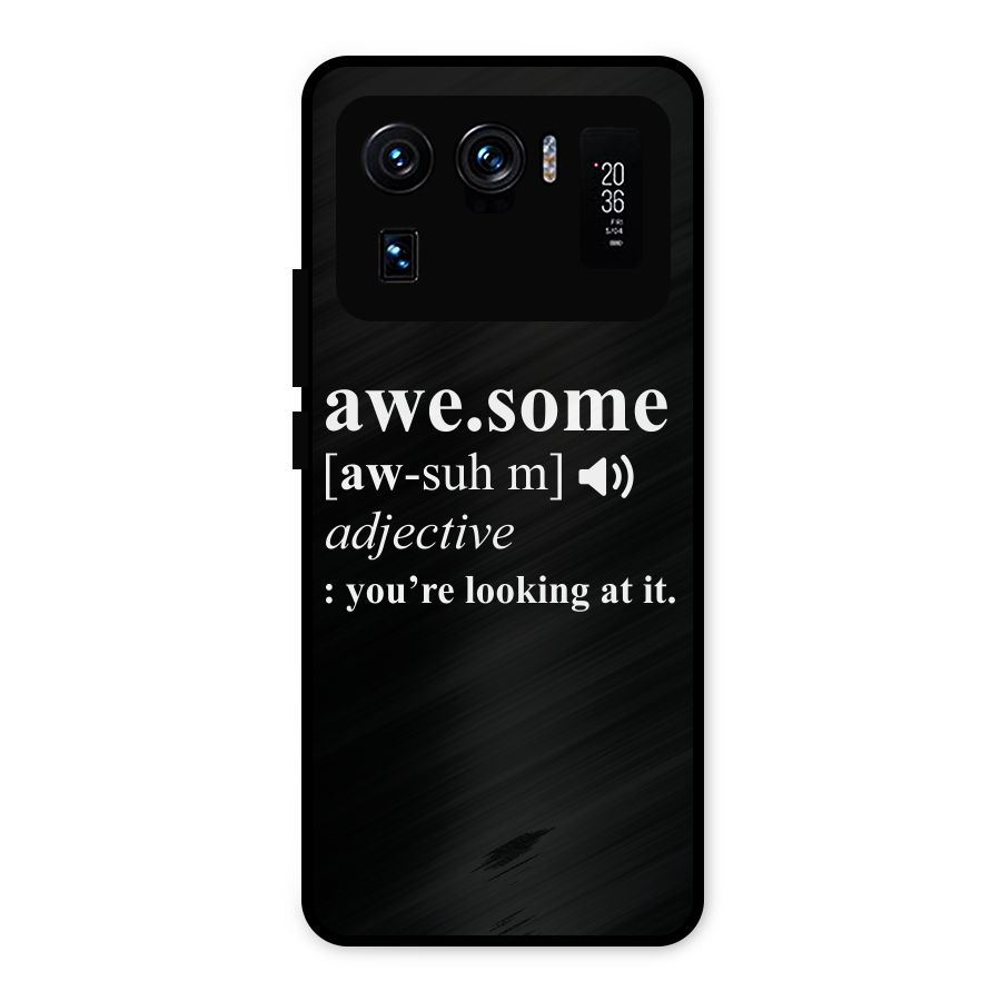 Awesome Looking at it Metal Back Case for Mi 11 Ultra