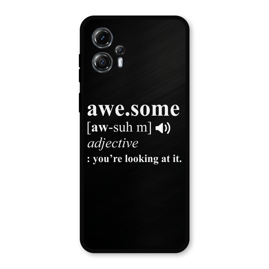 Awesome Looking at it Metal Back Case for Moto G13