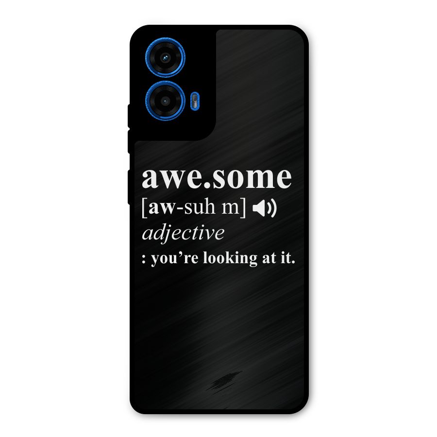 Awesome Looking at it Metal Back Case for Moto G45