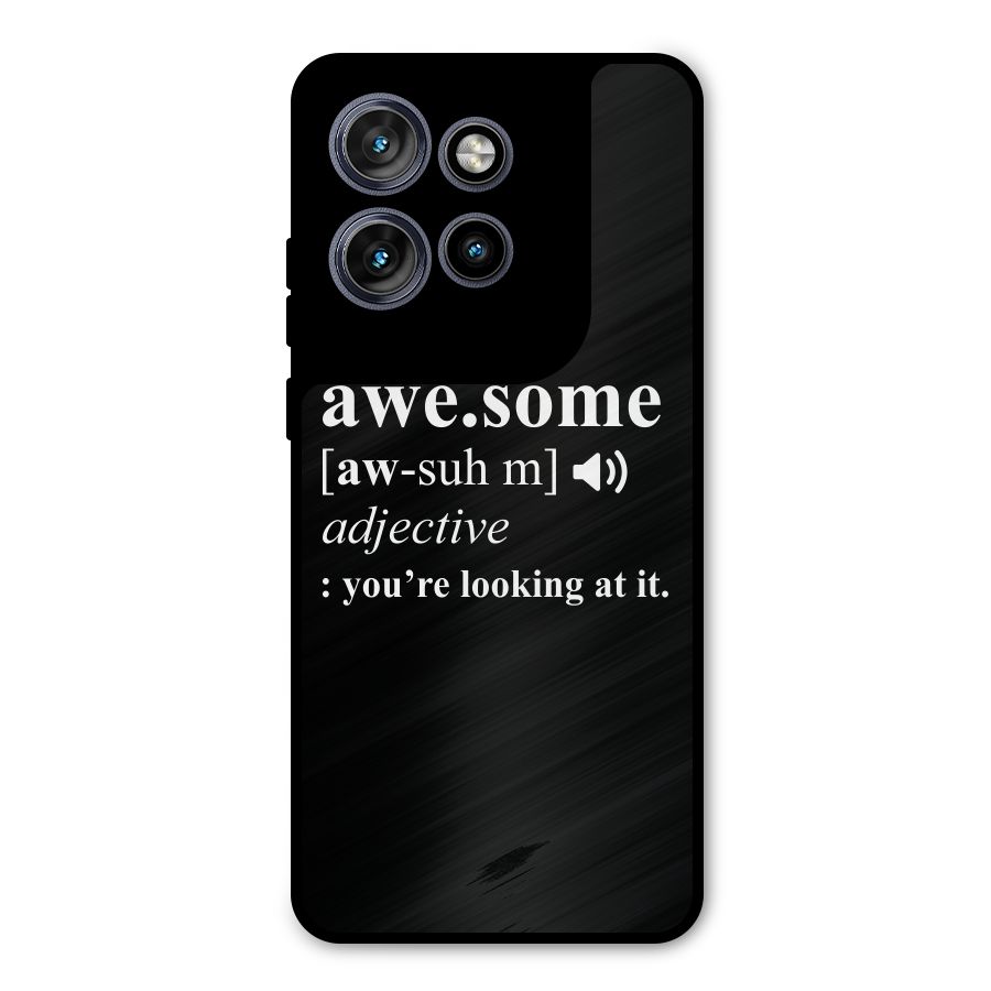 Awesome Looking at it Metal Back Case for Motorola Edge 50 Neo