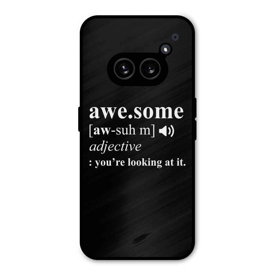 Awesome Looking at it Metal Back Case for Nothing Phone 2a Plus