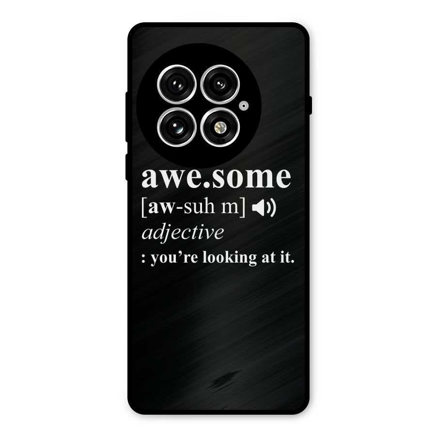 Awesome Looking at it Metal Back Case for OnePlus 13
