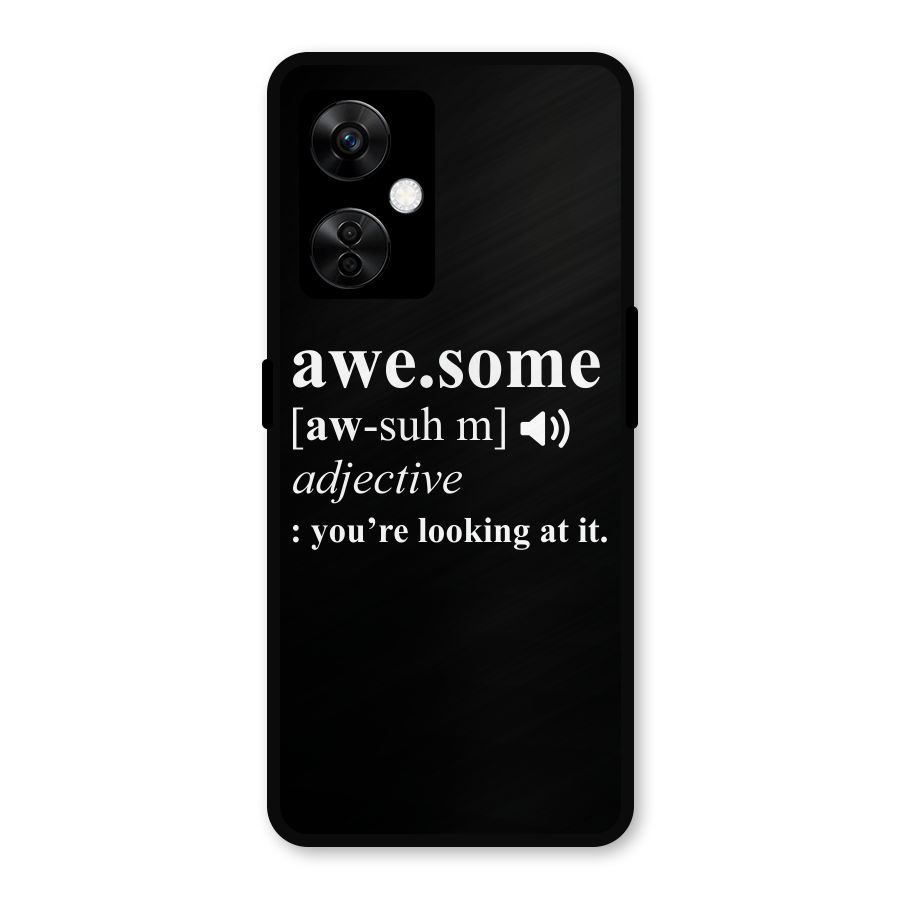 Awesome Looking at it Metal Back Case for OnePlus Nord CE 3 Lite