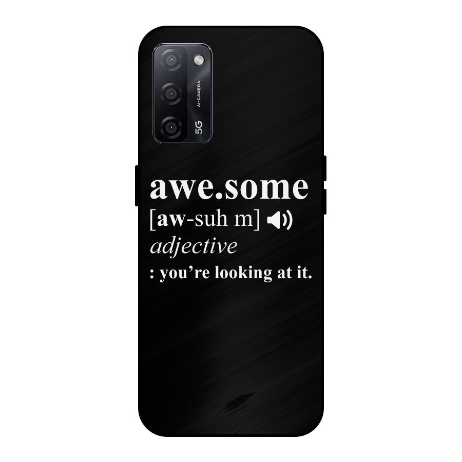 Awesome Looking at it Metal Back Case for Oppo A53s 5G