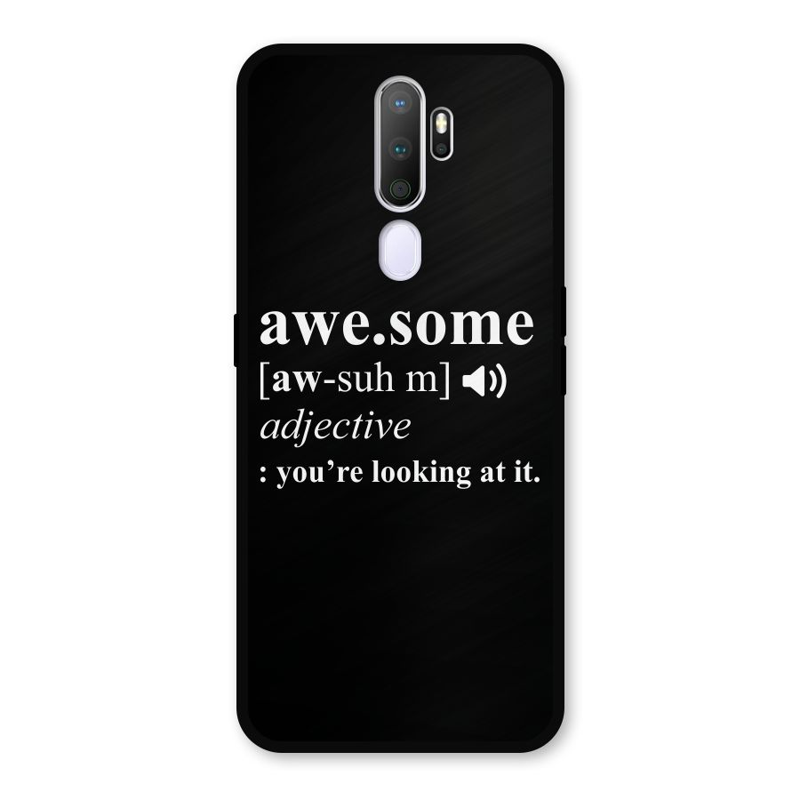Awesome Looking at it Metal Back Case for Oppo A5 (2020)