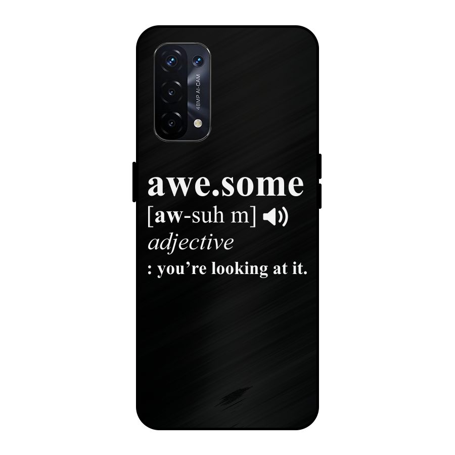 Awesome Looking at it Metal Back Case for Oppo A74 5G