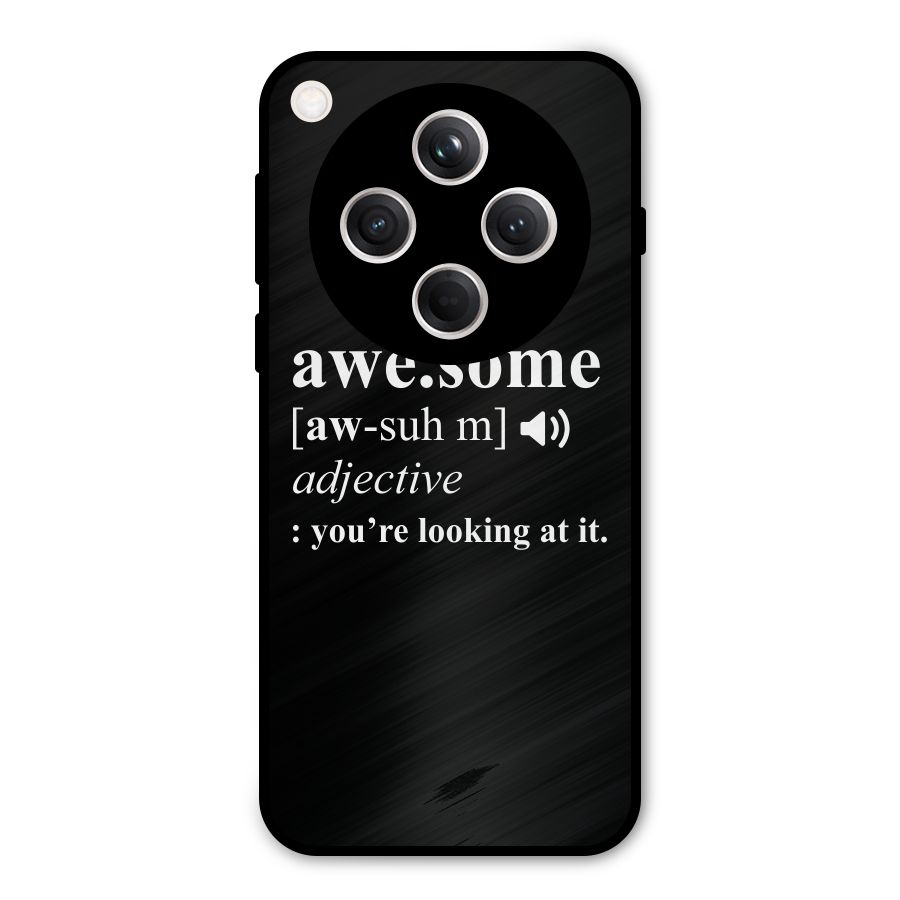 Awesome Looking at it Metal Back Case for Oppo Find X8