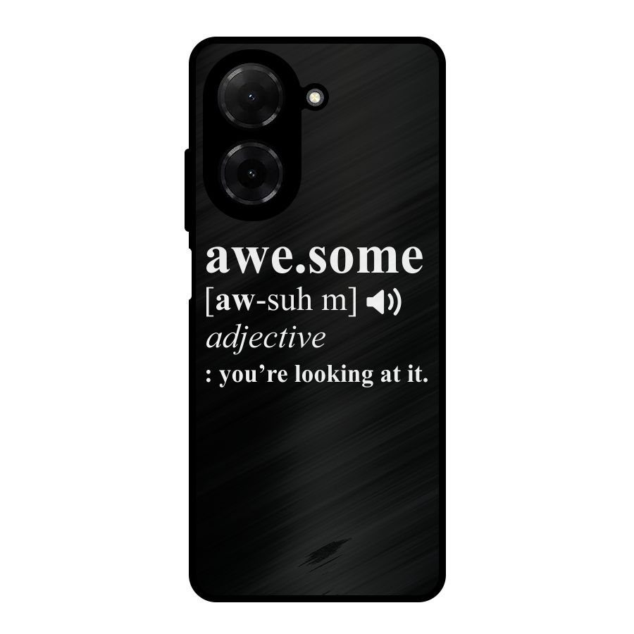 Awesome Looking at it Metal Back Case for Poco C71