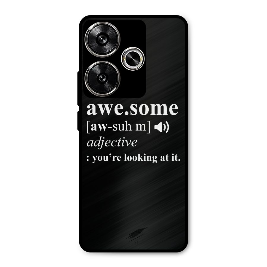 Awesome Looking at it Metal Back Case for Poco F6