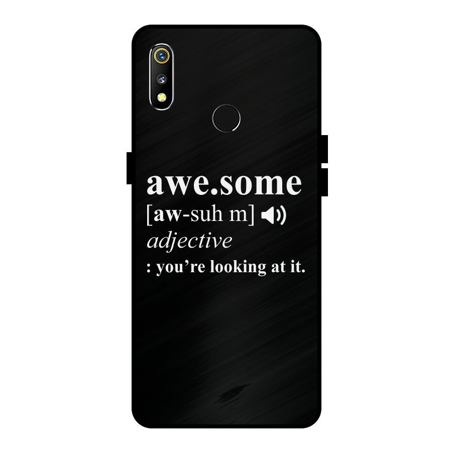 Awesome Looking at it Metal Back Case for Realme 3i
