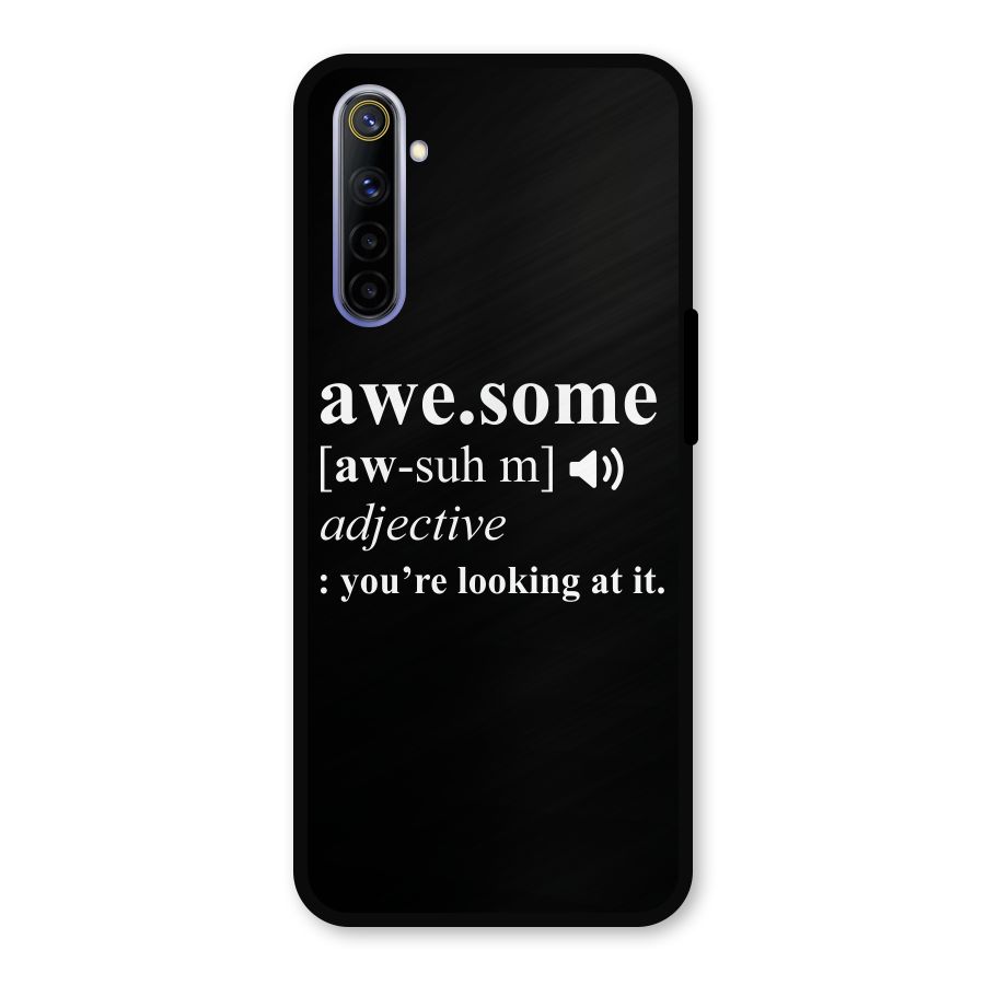 Awesome Looking at it Metal Back Case for Realme 6i