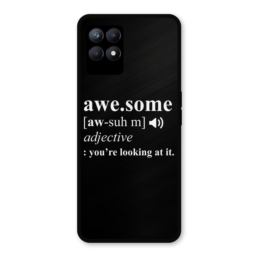 Awesome Looking at it Metal Back Case for Realme 8i