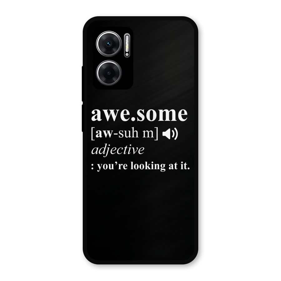 Awesome Looking at it Metal Back Case for Redmi 11 Prime 5G