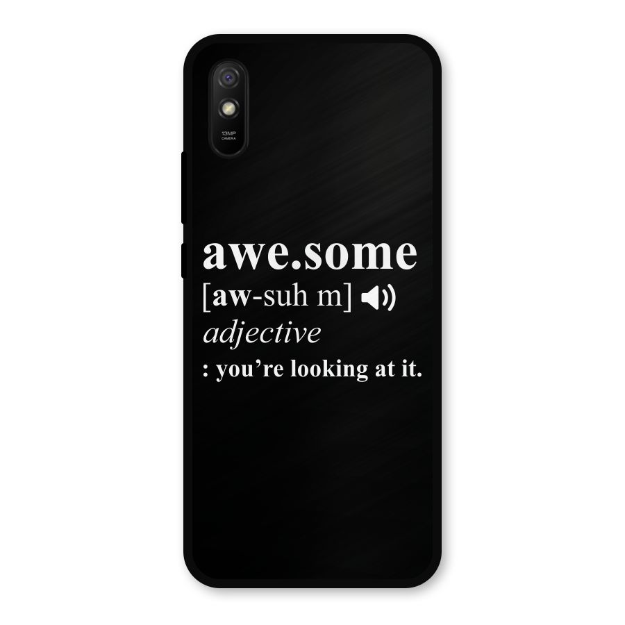 Awesome Looking at it Metal Back Case for Redmi 9a