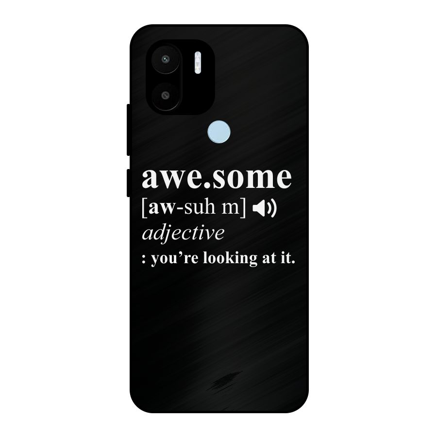 Awesome Looking at it Metal Back Case for Redmi A1+