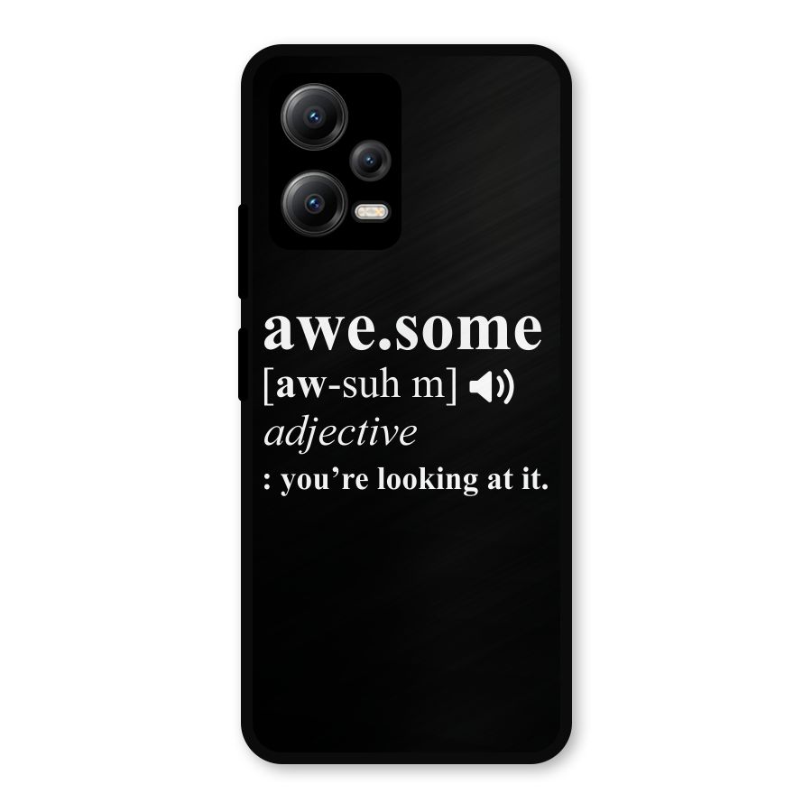 Awesome Looking at it Metal Back Case for Redmi Note 12 5G