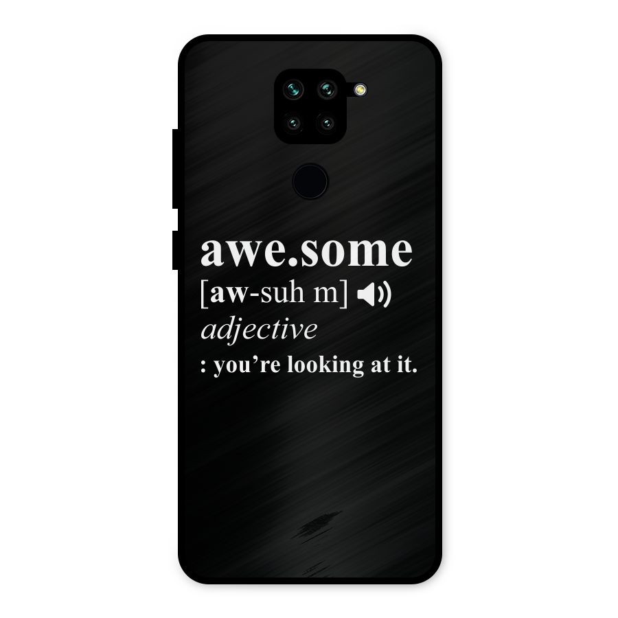 Awesome Looking at it Metal Back Case for Redmi Note 9