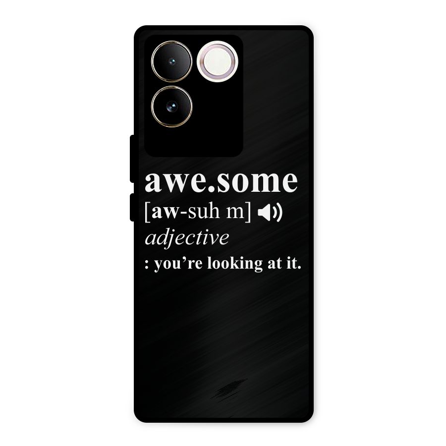 Awesome Looking at it Metal Back Case for Vivo T2 Pro