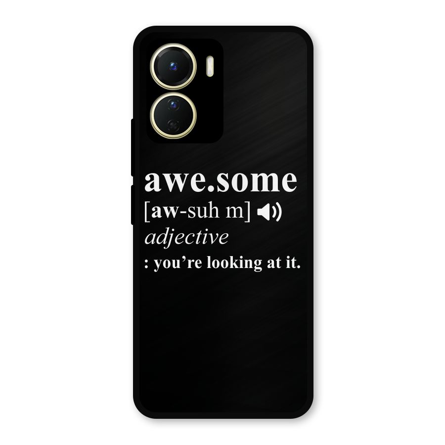 Awesome Looking at it Metal Back Case for Vivo T2x