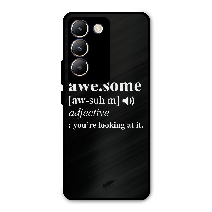Awesome Looking at it Metal Back Case for Vivo T3 5G