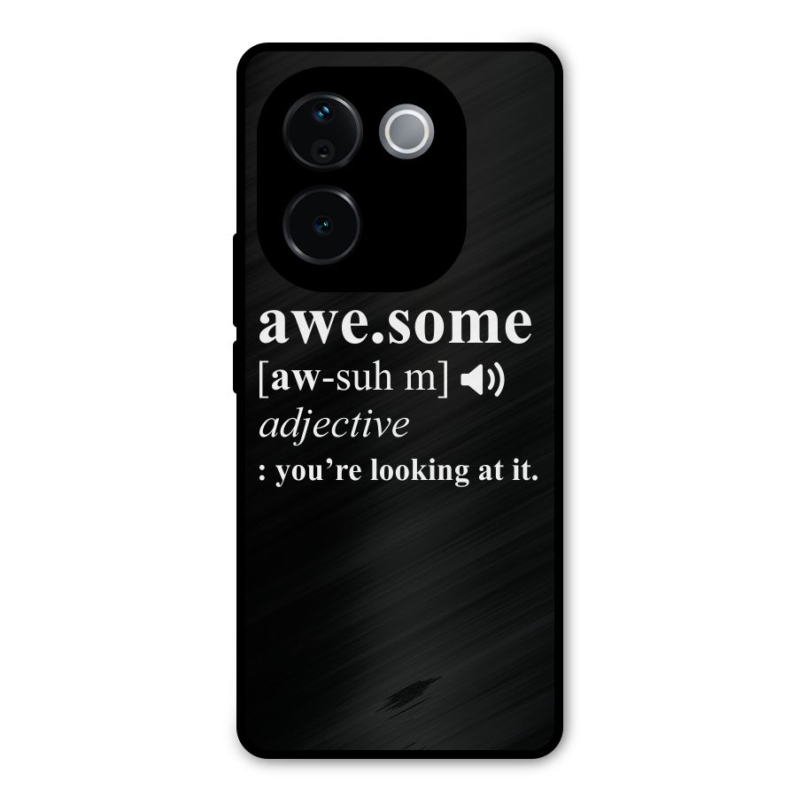 Awesome Looking at it Metal Back Case for Vivo T3 Pro