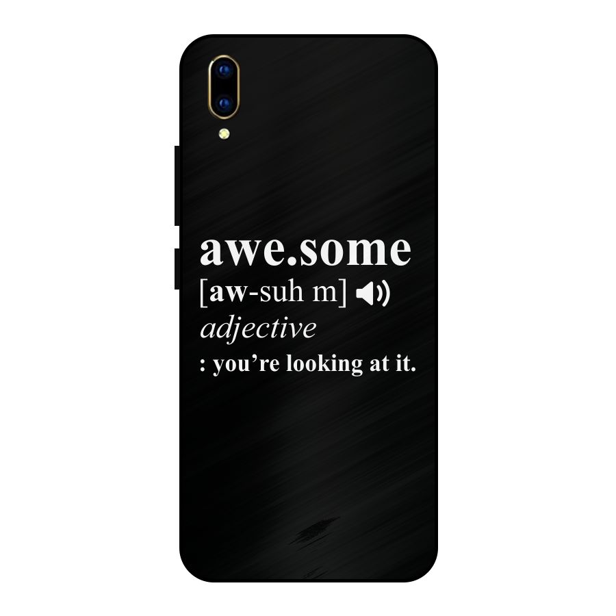 Awesome Looking at it Metal Back Case for Vivo V11 Pro
