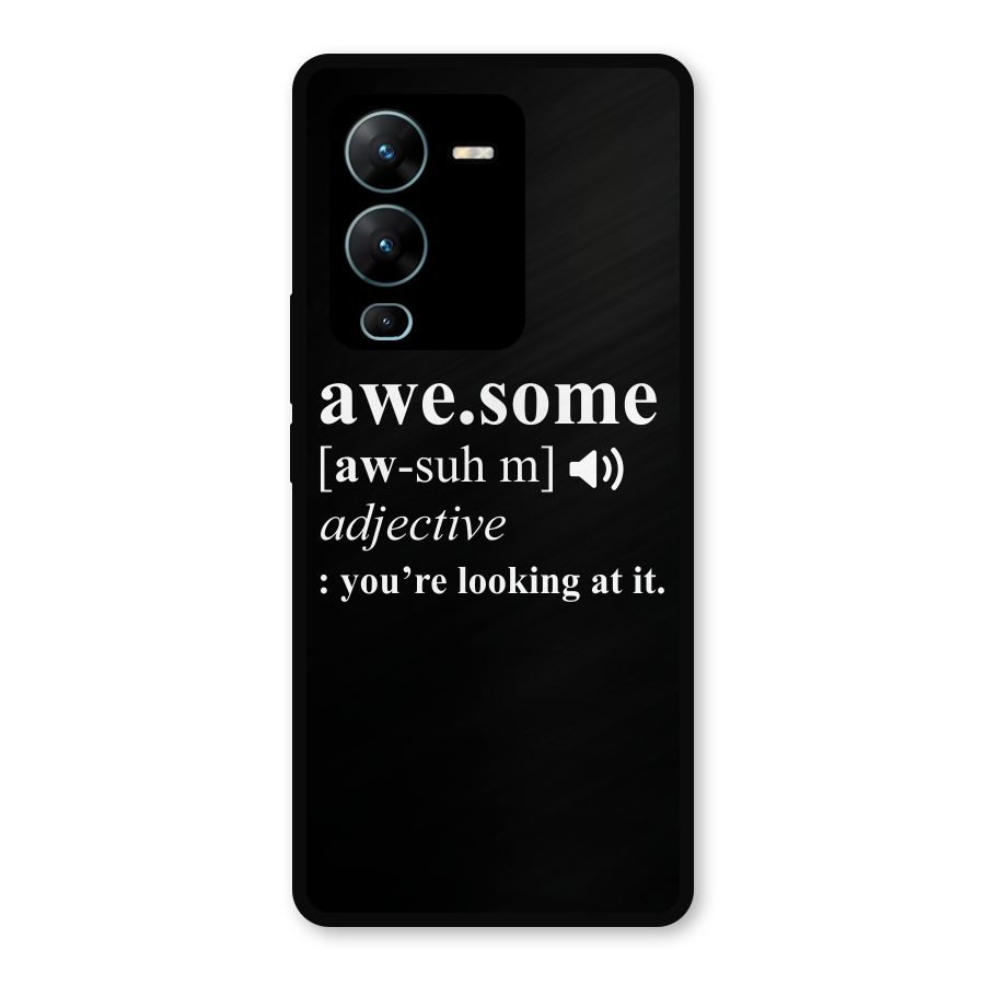 Awesome Looking at it Metal Back Case for Vivo V25 Pro