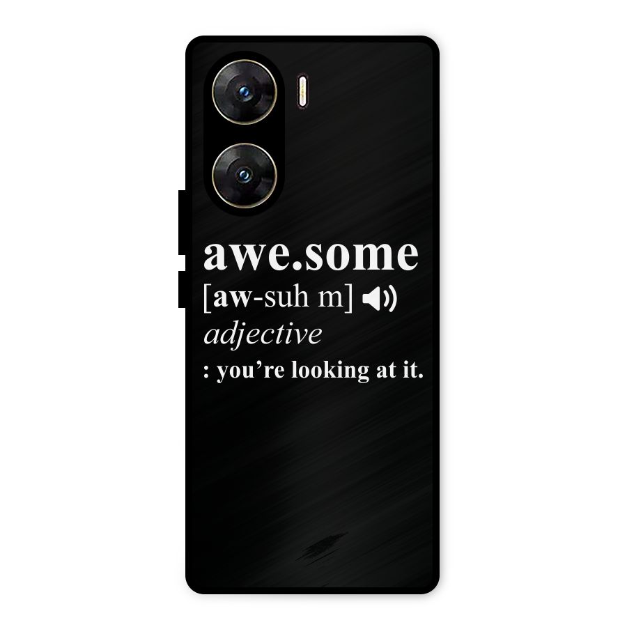 Awesome Looking at it Metal Back Case for Vivo V29e