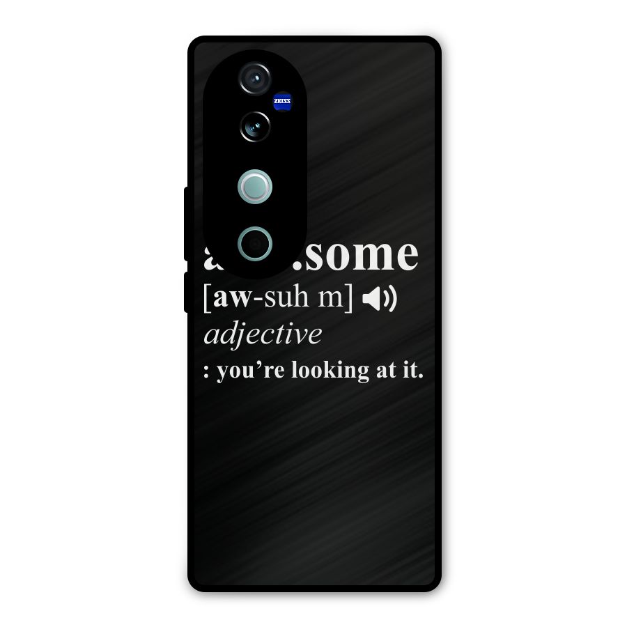 Awesome Looking at it Metal Back Case for Vivo V40