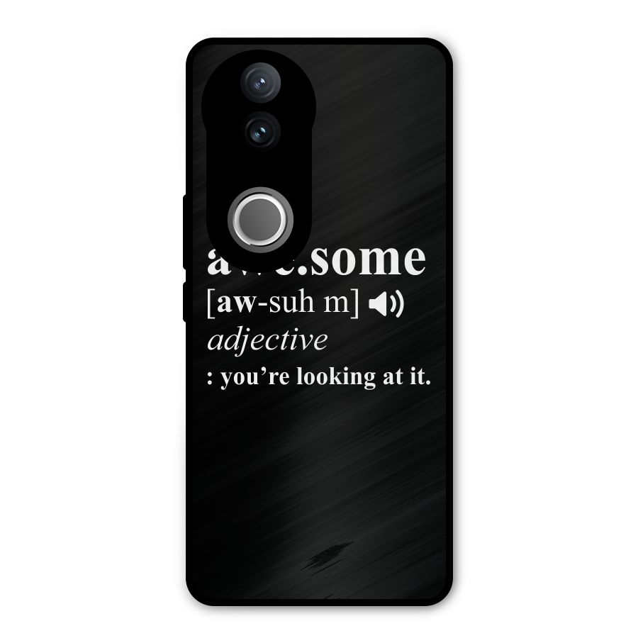 Awesome Looking at it Metal Back Case for Vivo V50e